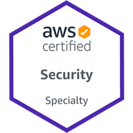 AWS Certified Security - Specialty badge.